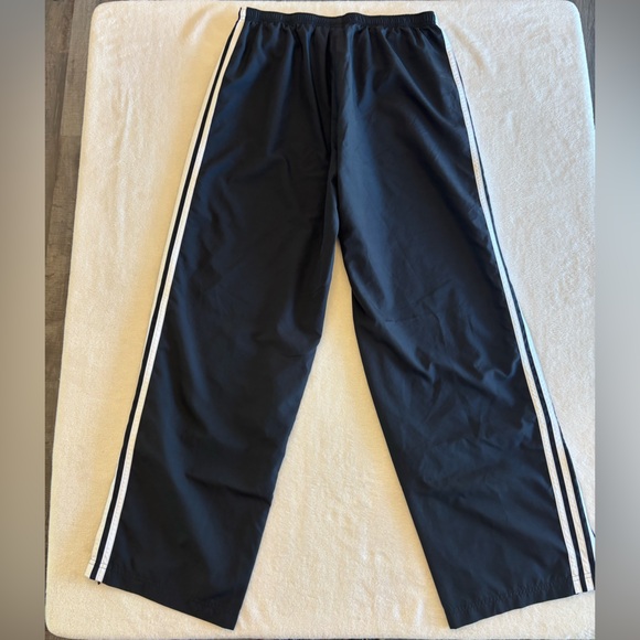 Adidas Black Joggers with White Stripes - Picture 5 of 10